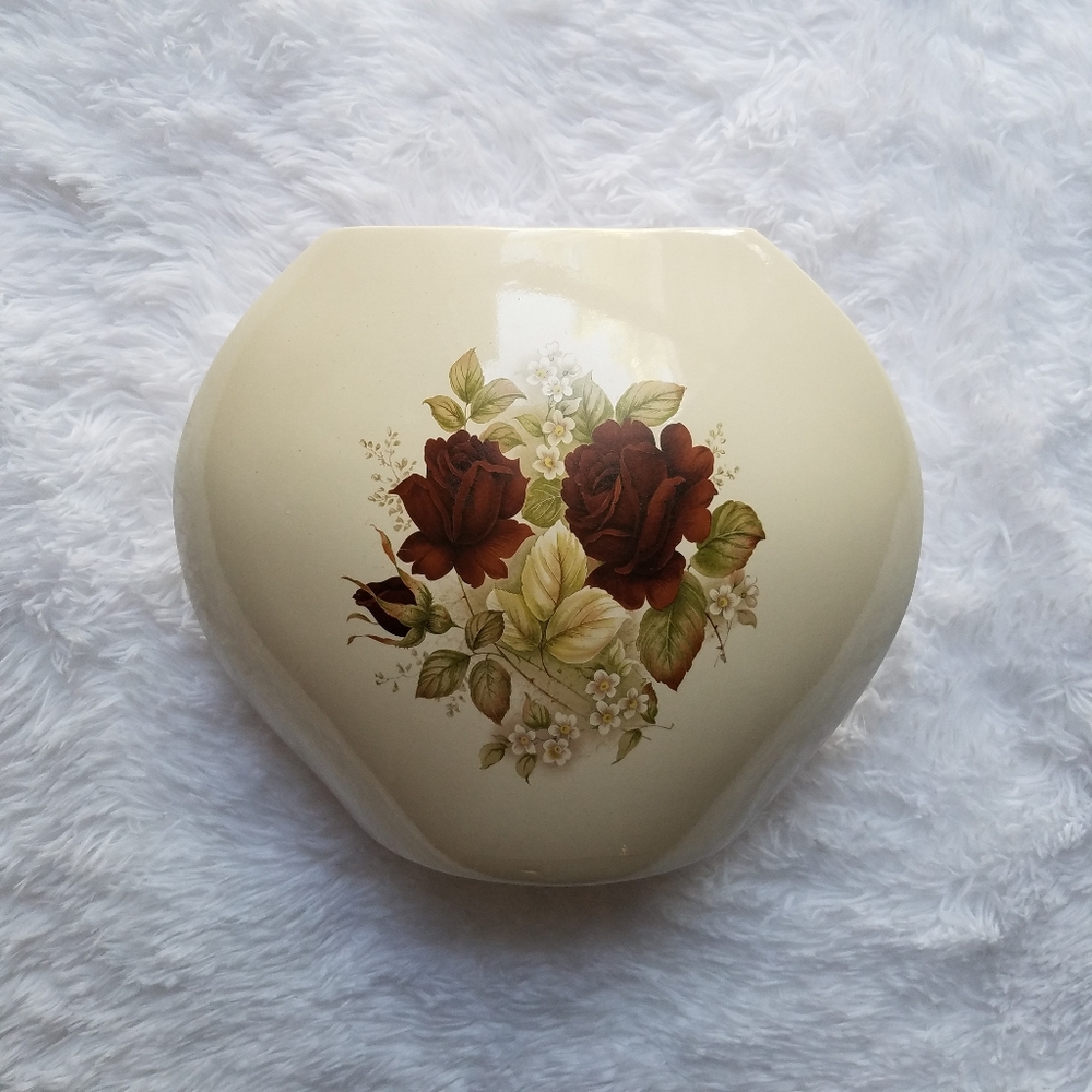 Vintage Boho Floral Art Deco Flower Vase